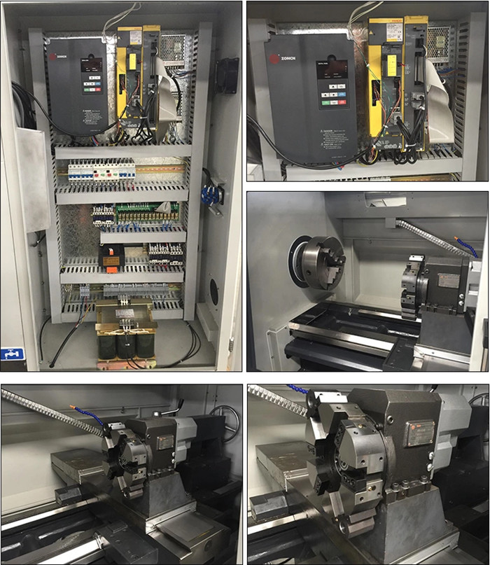 Heavy Duty Metal Lathe Machine GSK FANUC Siemens Fagor Control Cutting Horizontal