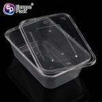 Factory direct sale rectangular disposable microwave plastic PP takeaway food