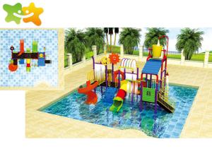 Wholesale Indoor Outdoor Children'S Outdoor Water Slides Galvanized Pipe Strong Structure from china suppliers