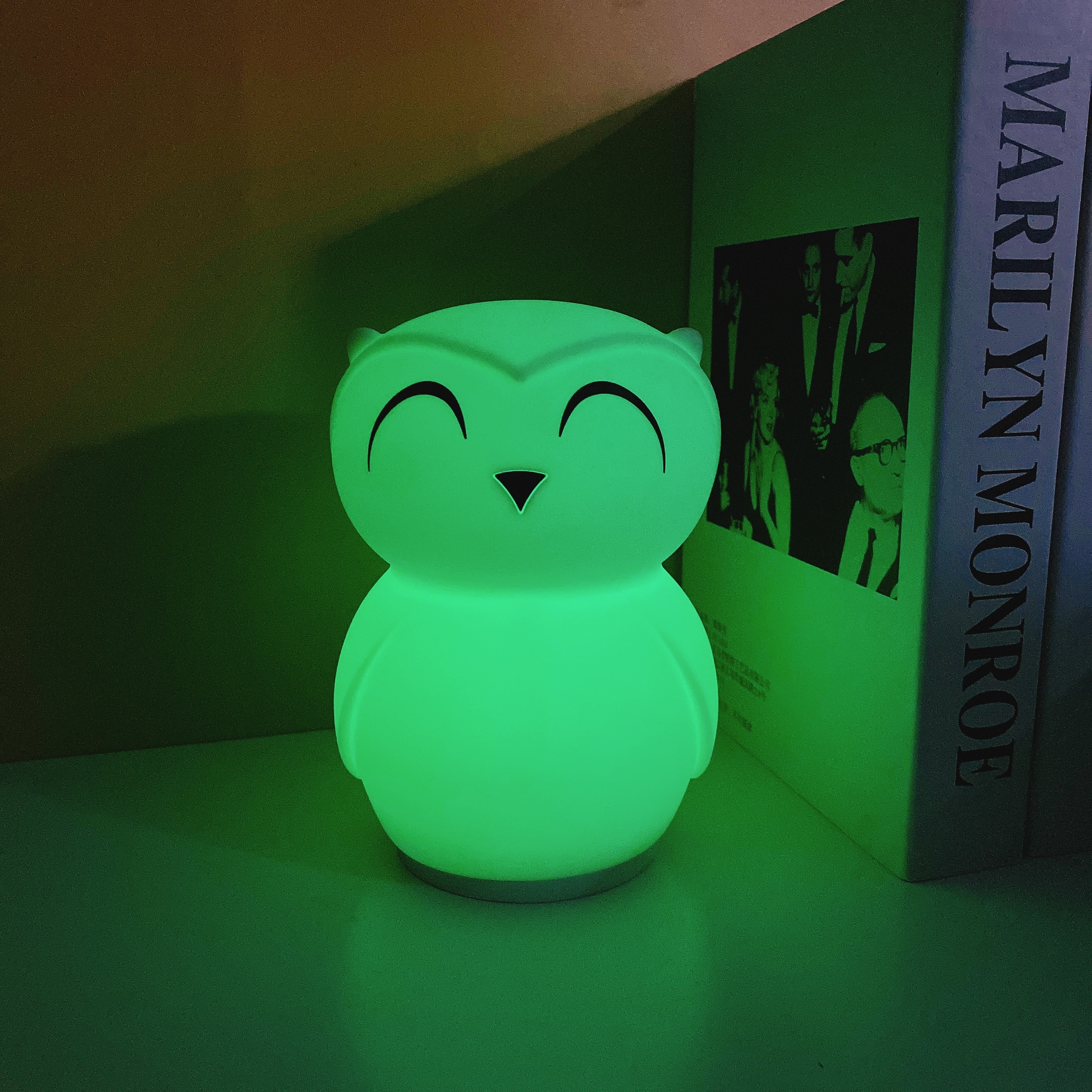 Silicone Cartoon Owl LED Night Light For Baby Nursery Touch Controls Timed Sleep Friendly