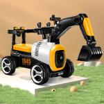 Plastic Kids Electric Toys Slide Excavator Ride On Mini Construction Truck for
