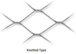 SS316 Knotted Type Woven Wire Rope Mesh For Wildlife Parks