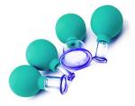 15/25/35/55mm 4 Pcs Pink Portable Massage Facial Cupping Hijama Vacuum Cupping
