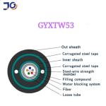 2 4 6 12 24 core Outdoor Direct Burial Double Steel Armoured GYXTW53 Fiber