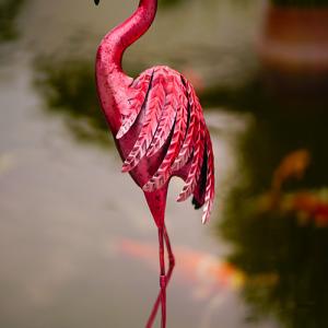 Wholesale Outdoor Metal Pink Flamingo Yard Decor Animal Metal Flamingo Statue from china suppliers
