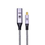HDMI Nylon Adapter Video Displayport Cable Aluminum Mini DP Converter For HDMI