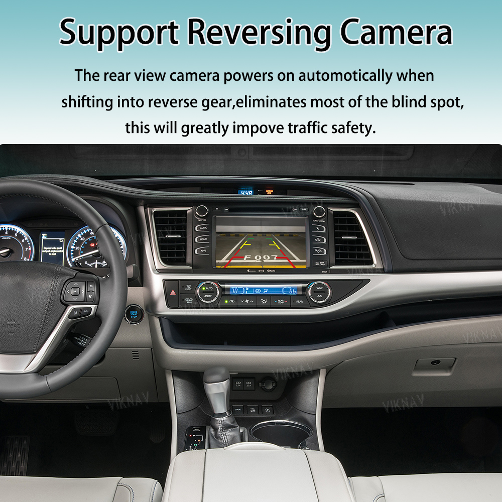 Viknav Linux System For Toyota Highlander 2015-2018 Decoder Box Wireless Apple CarPlay Android Auto