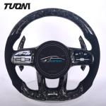 Suede Mercedes Benz Steering Wheel A45 W204 W205 CLE GLC Forged Carbon Fiber