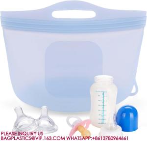 Wholesale Microwave Steam Bags Bottles Reusable Silicone Microwave Steam Bags For Baby Bottles from china suppliers