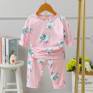 Wholesale Pure Cotton Age 5 Childrens Pyjama Sets 80cm Height 50cm BUST comfortable from china suppliers