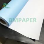20LB One Side Blue Printing Paper Rolls Sunshine Durable 508mm X 100m