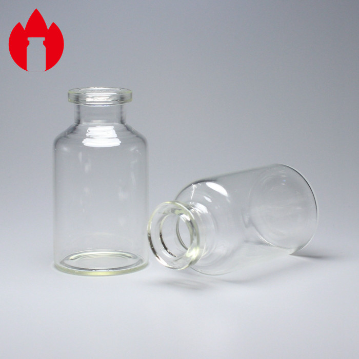 20ml Clear Or Coffee Medicinal and Cosmetic Glass Tube Bottle Vials