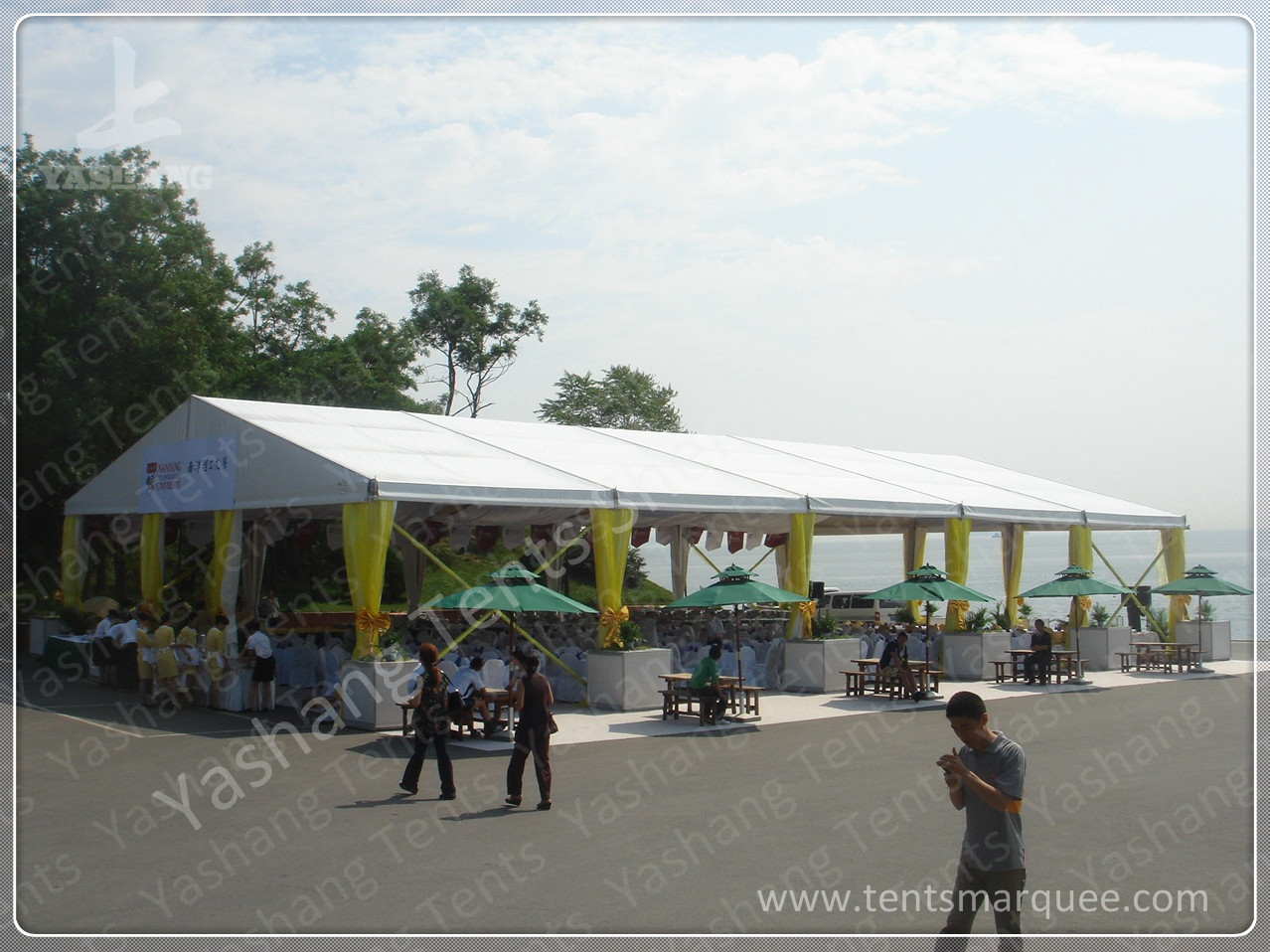Hard Pressed Aluminum Alloy Profile High Peak Tents against Ultraviolet Rays