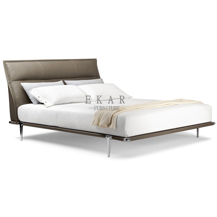 Bed Room Furniture Stainless Steel Frame Latest King Size Bed Designs