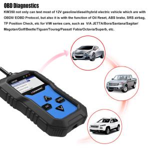 Wholesale Full System + OBD2 EOBD Car Scanner Vehicle Diagnostic Machine KONNWEI KW350 for Audi from china suppliers