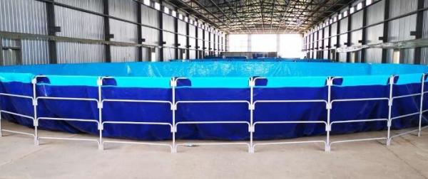 50000L Foldable PVC Tarpaulin Fish Farming Tank Fish Pond Plastic Tank Outdoor
