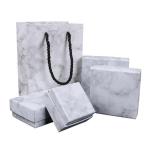 Unique Modern Gift Luxury Jewelry Packaging Cardboard Material Marble Patterned