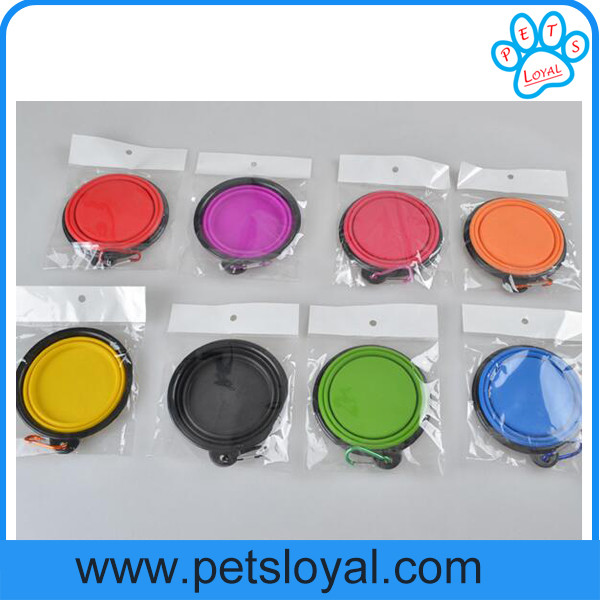 Manufacturer Silicone Pet Feeder Collapsible Travel Pet Dog Bowl