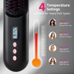 Travel Electric Hair Straightener Comb with USB Rechargeable and 6 feet Cord