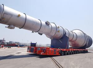 Wholesale S690 High Tensile Steel Lowbed Cargo Transport Spmt Trailer for Heavy Duty Cargo from china suppliers