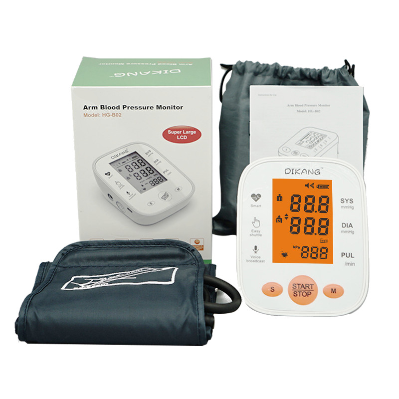 OEM Household Home Medical Blood Pressure Monitors 1000pcs Backlight Arm BP Monitor