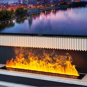 Wholesale Steam Water Fireplace Flame Humidifier Remote Control Indoor Color Changing LED Wall Mounted Electric Fireplace from china suppliers
