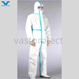 Wholesale Fully Closed PP PE 55GSM Hooded Disposable Protective White Tyvek 400 Coveralls S-5XL from china suppliers