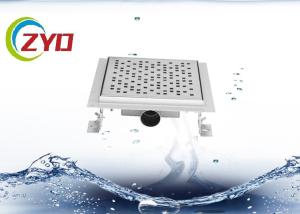 Wholesale 3.5 Inch Bathroom Floor Grates , Silver Polished Pop Up Shower Drain Flange from china suppliers