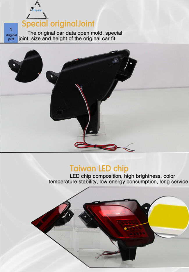For Mazda Cx-5 Cx5 2012-2016 Car Led Reflector Lamp Rear Lamp Brake Running Light