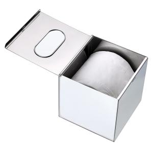 Wholesale Cube Finished Ss Toilet Roll Storage Box Desktop Tissue Box Holders from china suppliers