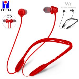 Wholesale Waterproof Magnetic Neckband Bluetooth Earphones IPX4 Black Red Color from china suppliers
