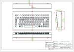 Industrial Desktop Waterproof Vandalproof Stainless Steel Metal Keyboard with 12
