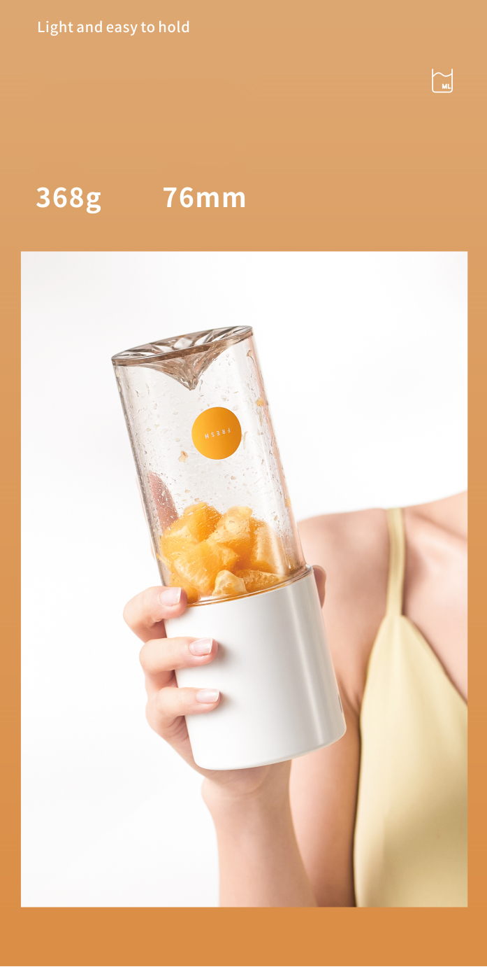 Multi Function Juice Marker Fruit Ice Milk Soothing Mixer 400 ML Mini Portable Blender Electric Juicer Cup
