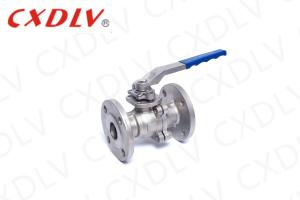 Wholesale Low Platform DIN Standard Flange Float Ball Valve Price With Handle ss304/316 from china suppliers