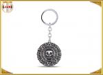 Personalized Small Metal Key Chain Rings For Collections Gifts Skull Shaped