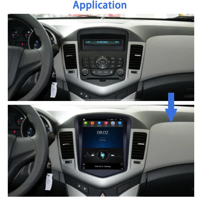 FCC Tesla Vertical Screen Android 10 Car Stereo Dvd Vertical Screen