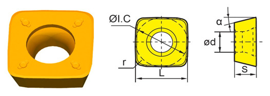 SDMT09T312,Dimension Accurate Tungsten Carbide Inserts High Temperature Resistance