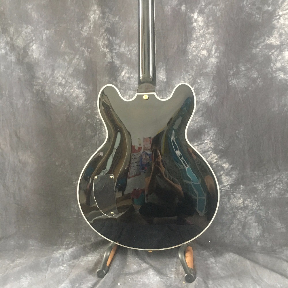 Hollow Jazz Guitars BB King Crown Electric Guitar in Black