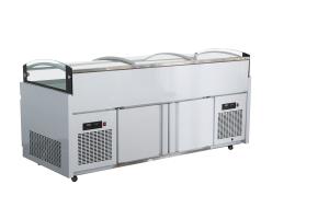 Wholesale SS304 Glass Door Chest Freezer Direct Cooling Supermarket from china suppliers