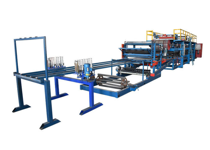 Metal Sheet EPS Sandwich Wall Panel Machine Polystyrene Density 8-20 Kg/M3