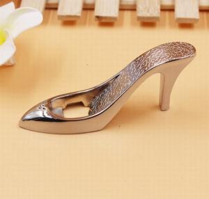 Wholesale 3D chrome plating high heels slipper shape beerl bottle opener, Innovative wedding favor from china suppliers