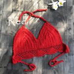 Niris Lingerie New Fashion Knit Crochet Cami Women Bralette Halter Neck Crop