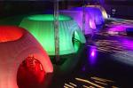 Trade Show Inflatable Curved Wall Inflatable Meeting Room Indoor / Outdoor