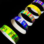 Factory Wholesale Laser Glitter Wrist Strap Soft Thin Custom Style Barcode Logo