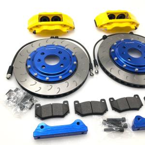 Wholesale 16in Rear Wheel 7600 4 Pot Brake Kit 300x24mm Yellow Blue from china suppliers