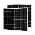 80w PV Glass Solar Panel Off Grid Monocrystalline Photovoltaic Solar Panel For