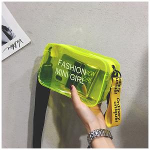 Wholesale Summer Jelly Bag Transparent Bag One-Shoulder Portable Fashion Girl Bag Student Original Small Bag Simple And Large from china suppliers