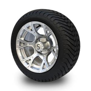 Wholesale New Exclusive 12'' Golf Cart Wheels And 215/35-12 DOT Street Tyres Combo 101.6 PCD -25 Offset from china suppliers