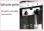 2270mm H Silver Stainless Steel Real Flame Outdoor Gas Tower Heater