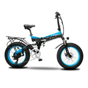 Wholesale 1000W 20 Inch Fat Tire Folding Electric Bike , ODM Electric Folding Bike 20 Inch from china suppliers